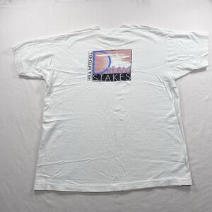 VTG Paul Mitchell Dream Stakes T Shirt Single Stitch Cotton 90s Mens XL White